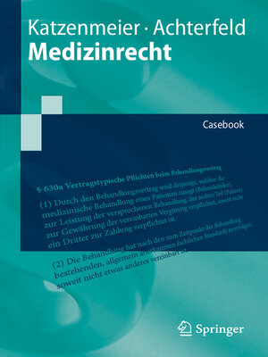 cover image of Medizinrecht